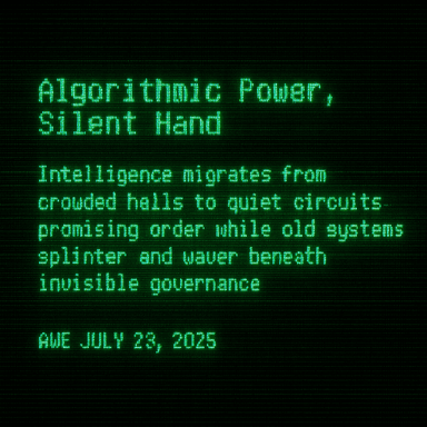 Algorithmic Power, Silent Hand