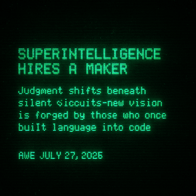 Superintelligence Hires a Maker