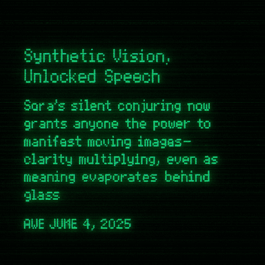 Synthetic Vision, Unlocked Speech